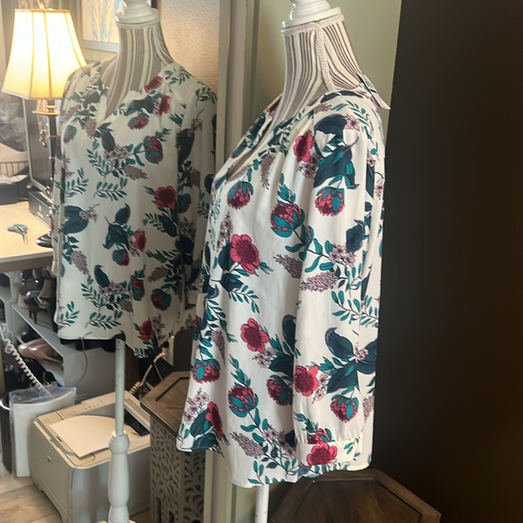 Van Heusen, large, floral blouse, $69 - Picture 2 of 6